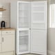 image 6 of HYE 50-50 Freestanding Frost Free Fridge Freezer, 247 Litre, 55cm, White - RF01FF247W01