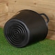 image 5 of 42L Black Flexi Plastic Tub / Bucket for Household and Garden | Black | Black