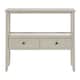 image 1 of Interiors by Premier Console Table for Hallway, Pine Wood Hallway Table for Home Décor, Wood Table with 2 Drawers for Office Green