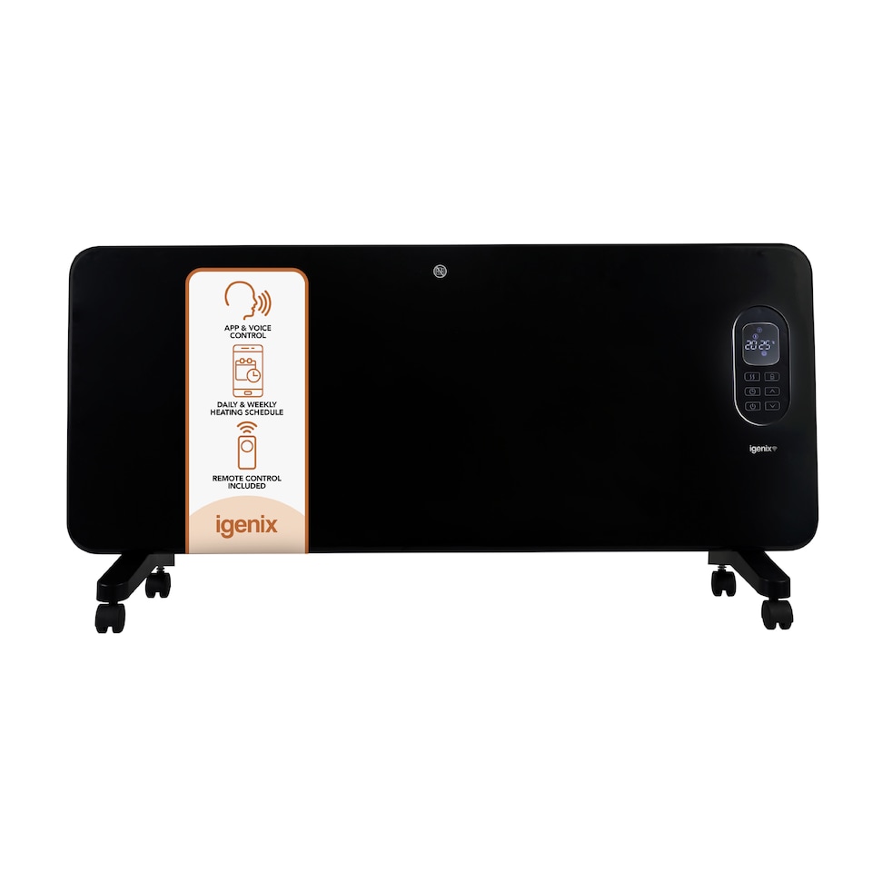 image 1 of Igenix IG9520BLWIFI Smart Electric Panel Heater, Black