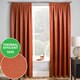 image 1 of Enhanced Living Matrix Orange 66 x 90 inch (168x229cm) Tape Top Thermal Noise reducing Dim Out Curtains (PAIR)