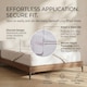 image 4 of Homescapes Luxury Zipped Mattress Encasement, 30 cm | White | Double | 1