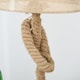 image 6 of HOMCOM Nautical Style Rope-Base Table Lamp w/ Fabric Lampshade Metal Frame Beige