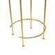 image 6 of Opulence Set of 2 Nested Side Tables Marble/Gold Gold