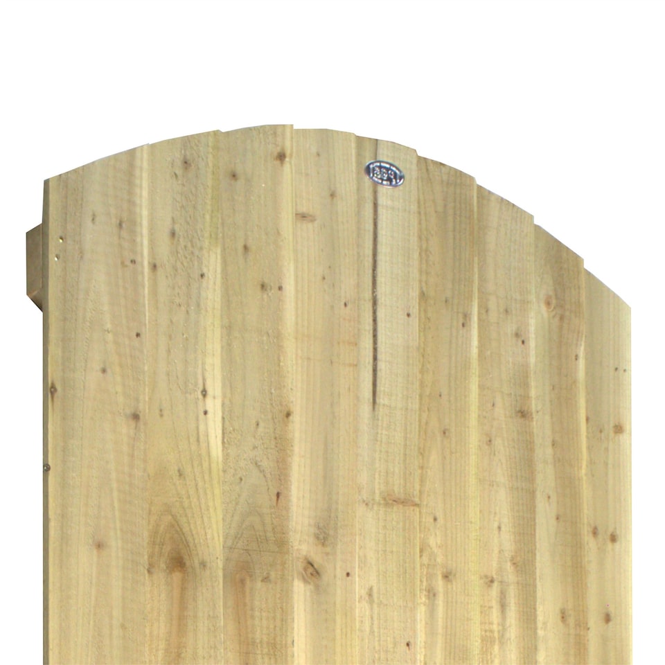image 1 of Arch Top Wooden Garden Gate 6ft x 3ft Feather Edge Semi-Braced Treated Door