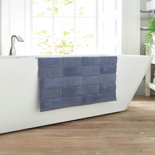Egyptian Spa Absorbent 1600gsm Bath Mat - 55x 85cm Super-Soft Bathroom Cotton Rug Blue | Midnight | 55x85cm
