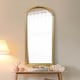 image 1 of The Naturalis - Solid Oak Framed Arched Leaner / Wall Mirror 47" X 16" (120CM X 40CM) Scandinavian 'Scandi' Inspired. N/A