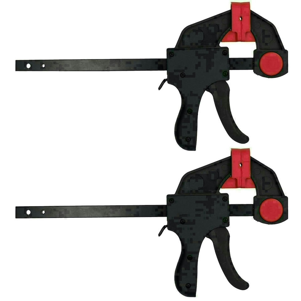 image 1 of 6" Quick Release Rapid Bar Clamp Holder Grip Spreader Speed Clamps 2 Pack