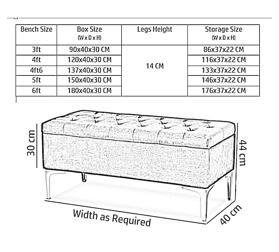 image 1 of Modena Storage Ottoman Bench, Ottoman Footstool with Legs, 90cm Plush Velvet Upholstered End of Bed Bench, Cream