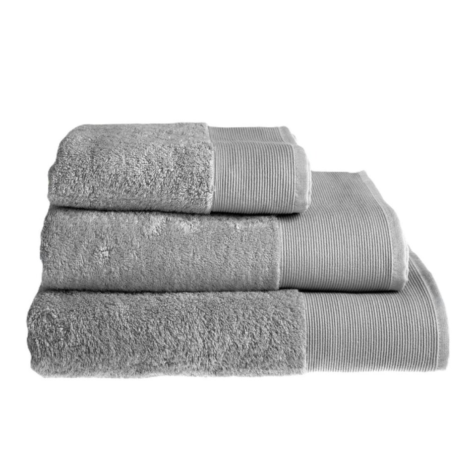 image 1 of Luxury Marlborough Bamboo Towels - Super Soft, Absorbent & Hypo-Allergenic Silver | Hand towel