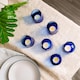 image 6 of Nicola Spring Merzouga Recycled Glass Tealight Holders - 7cm - Blue - Pack of 3 | Blue | Blue