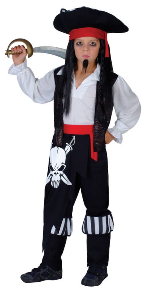 image 1 of Pirate Boys Fancy Dress Kids World Book Day Character Costume(3-4 Years)