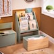 image 4 of SoBuy Children's Bookcase with Storage Chest, Light Green & Natural, 24.4 x 11.8 x 31.5 in, 16.9 kg - KMB95-GR