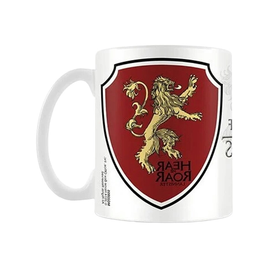 image 1 of Game Of Thrones Lannister Ceramic 325ml Mug - White/Red/Gold - One Size