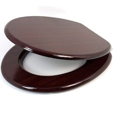 Marco Paul Mahogany Wooden Toilet Seat 18" Brown