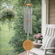 image 4 of Woodstock Silver Garden Wind Chime The Lords Prayer