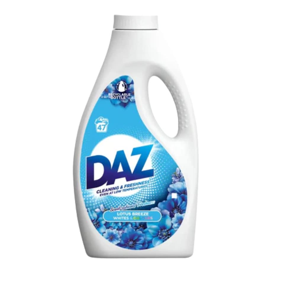 DAZ | Laundry Liquid Lotus Breeze 47 Wash | 47 Washes x 1 Bottle | 1645ml