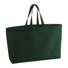 Westford Mill Canvas Oversized Tote Bag | Green | Bottle Green | 1