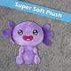 image 10 of Axolotl Soft Toy Cute Plushie Huggable Cuddly Stuffed Toy 18cm Purple