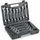 image 1 of VonHaus 12 Piece Ratchet Spanner Set with Carry Case for Home, Bike, and Car Repairs