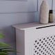 image 6 of Vida Designs Oxford Radiator Cover Painted MDF Cabinet, White, 152cm