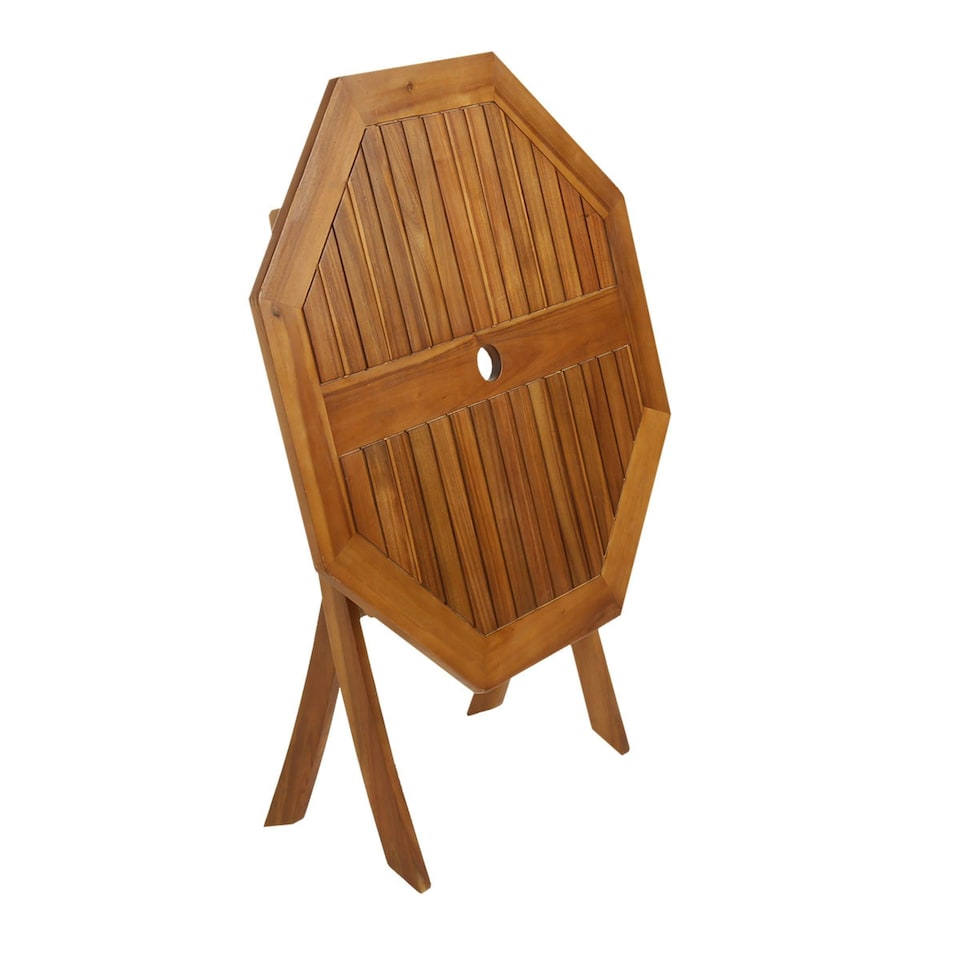 image 1 of Charles Bentley FSC Hardwood Octagonal Dining Table