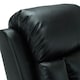 image 6 of Studio Bonded Leather Recliner w Drink Holders Sofa Chair (Black)