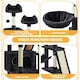 image 4 of Yaheetech 209 cm Large Cat Tower with 2 Cozy Condos Black