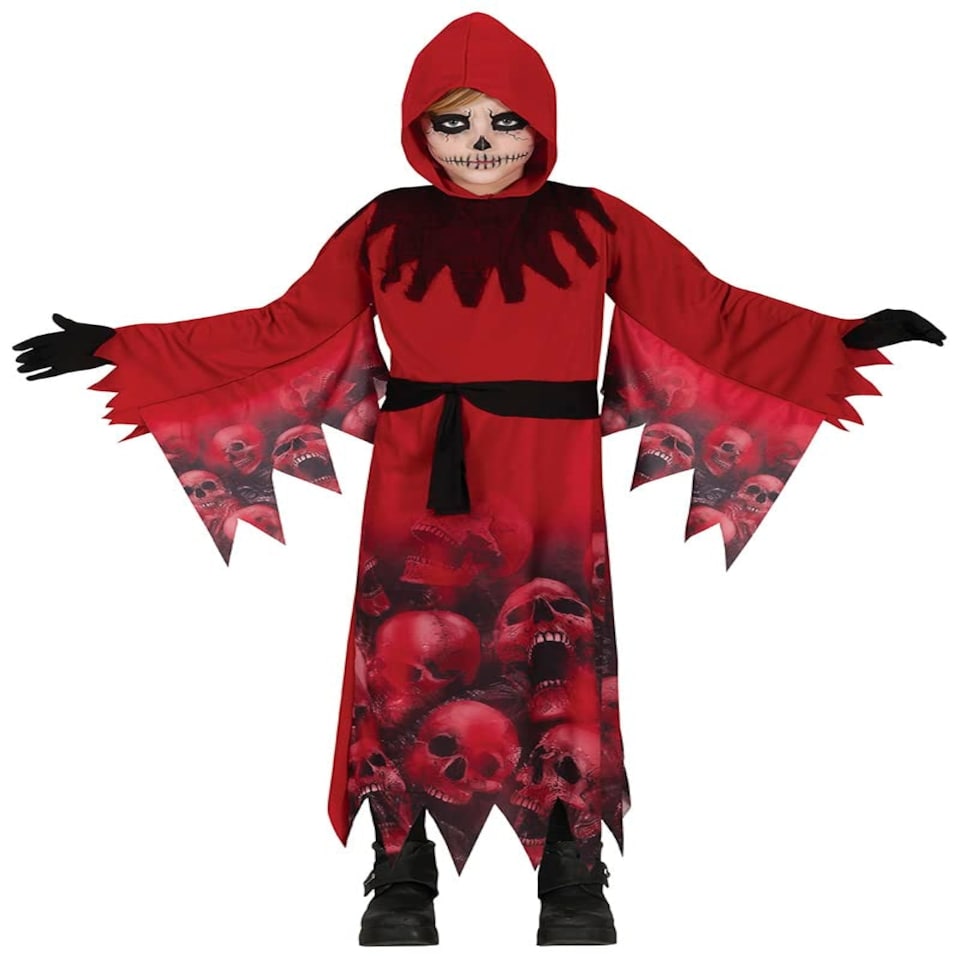 image 1 of Fancy Dress Child Red Reaper - 7-9 Years