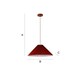 image 7 of ValueLights Akira Burnt Orange Paper Pleated Single Drop Ceiling Pendant Light