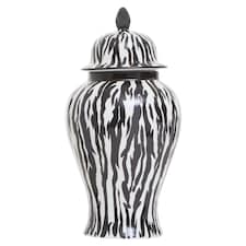 Interiors by Premier Large Ceramic Jar Black