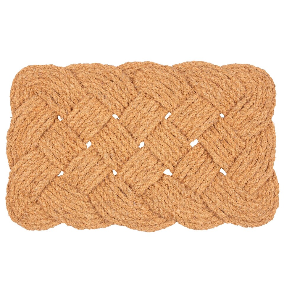 image 1 of Nicola Spring Natural Coir Knotted Door Mat - 68cm x 43cm
