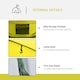 image 4 of Outsunny Camping Tent Dome Pop-up Tent  with Windows for 4-5 Person Dark Green