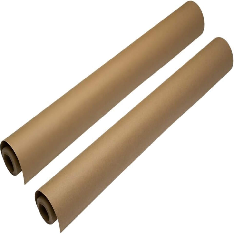 image 1 of Pack of 2 Premium Imitation Kraft Roll 440mm x 30m N/A | One Size