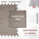 image 10 of Samuel Alexander 8 Piece Grey Wood Effect EVA Foam Floor Protective Tiles / Mats 60x60cm Each Set. Flooring Mats Set Covers 2.88 sqm (31 sq ft)
