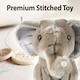 image 7 of Safari Elephant 30cm Plush Premium Lifelike Toy - Natural World Collection