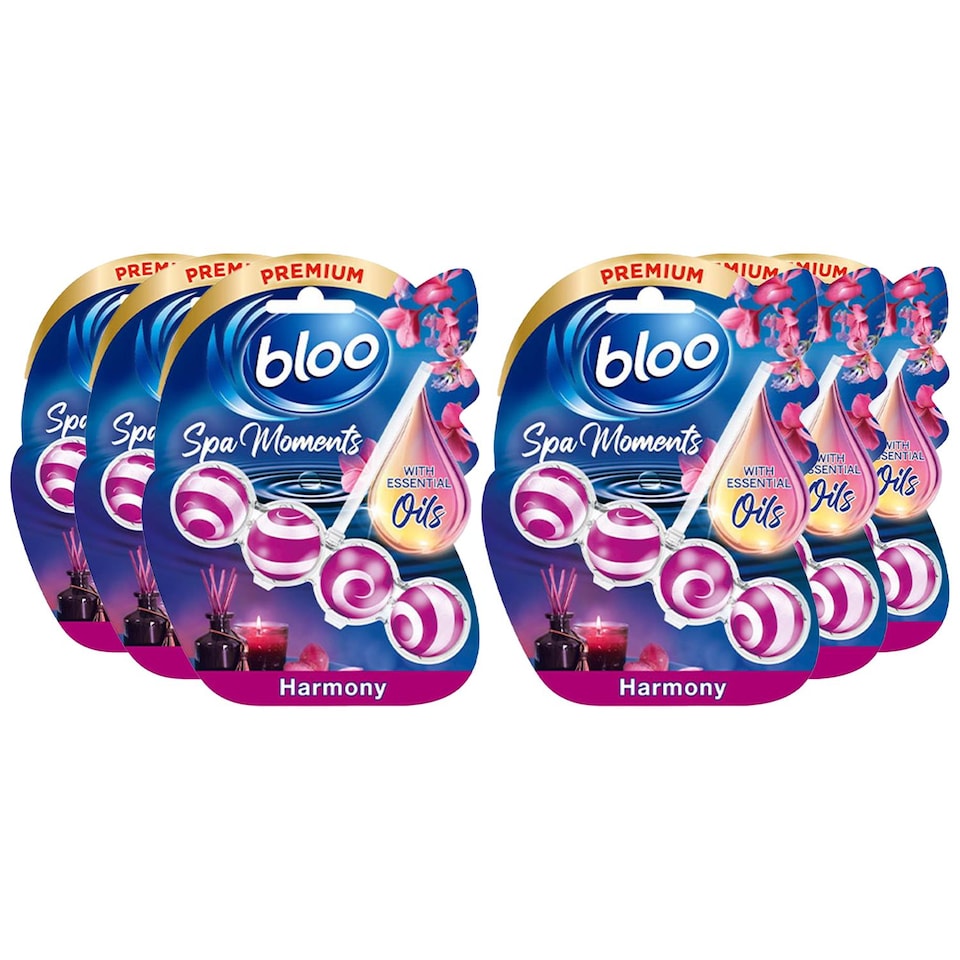 image 1 of Bloo Toilet Rim Block with Essential Oils for Lasting Freshness &Cleanliness 6pk | Multi | 6 Pack | 6