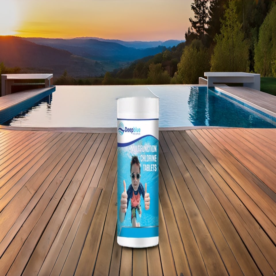 image 1 of Deep Blue Pro - Multifunctional 200g Chlorine Tablets 1 kg Long lasting stabilised clarifier algae inhibitor