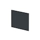 image 1 of Square MDF Reversible Shower Bath Dark Grey 700mm | Grey | Satin Soft Black | 1