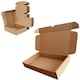 image 2 of 100 x Brown 10x7x3" Strong Single Wall Die Cut Packing Shipping Boxes Brown
