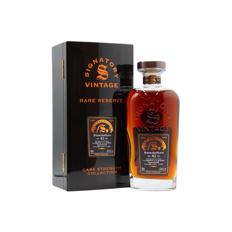 Bunnahabhain - Signatory Vintage 35th Anniversary - Single Cask No. 2588 1978 45 year old Whisky