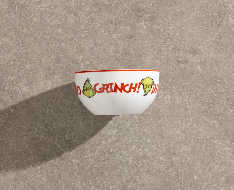 image 1 of The Grinch Pattern 12 Piece Dinner Set Christmas Dinnerware