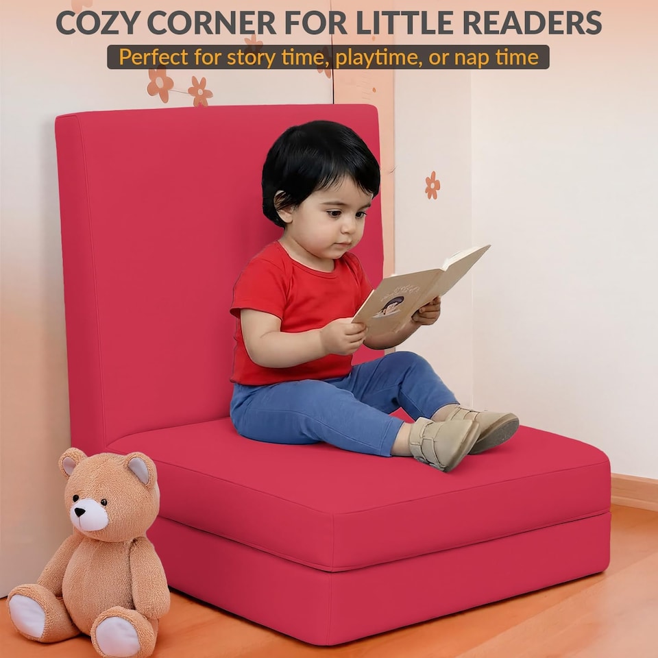 image 1 of Tri Fold Fold Out Z Bed Futon Sofa Chair Mattress