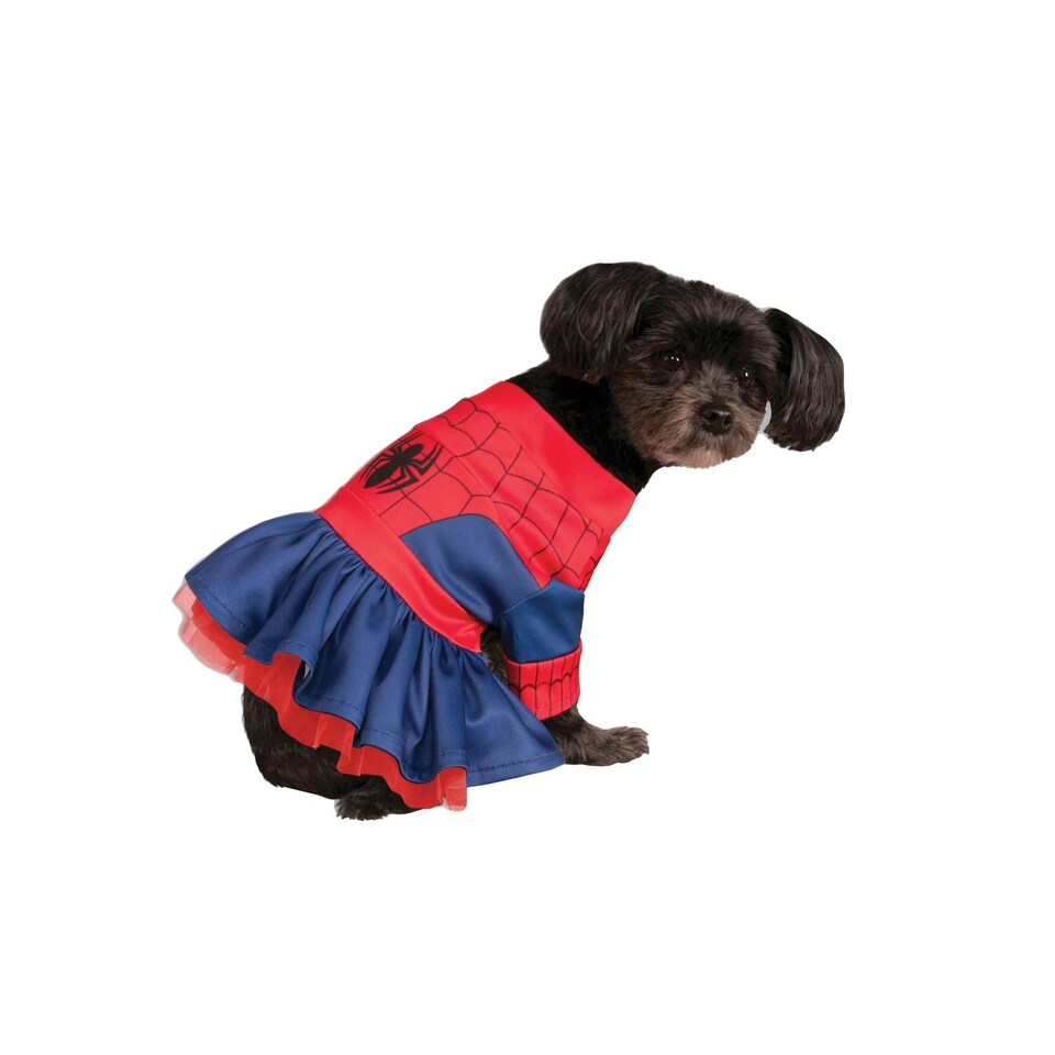 Marvel Spider Girl Dog Costume - Blue/Red/Black - L