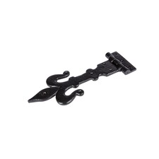 Hammer & Tongs Fleur De Lis T-Hinge - W310mm - Black | Black | Black