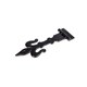 image 1 of Hammer & Tongs Fleur De Lis T-Hinge - W310mm - Black | Black | Black