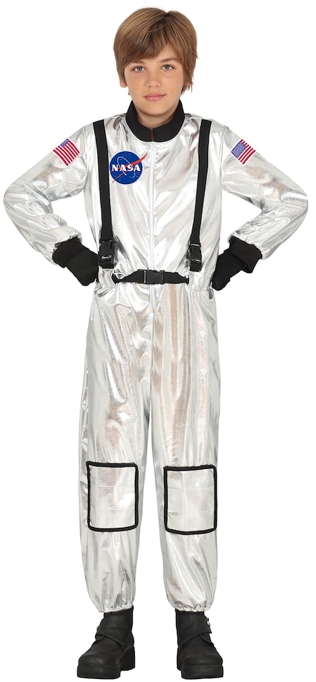image 1 of Fancy Dress Child Nasa Silver Astronaut Costume - 5-6 Years
