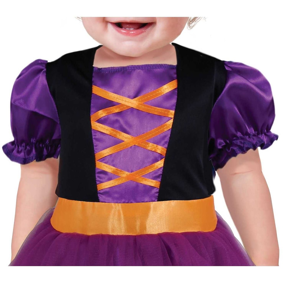 image 1 of Fiestas Guirca Baby Witch Costume Set | Black | Black/Pink | 18-24 mths | 1