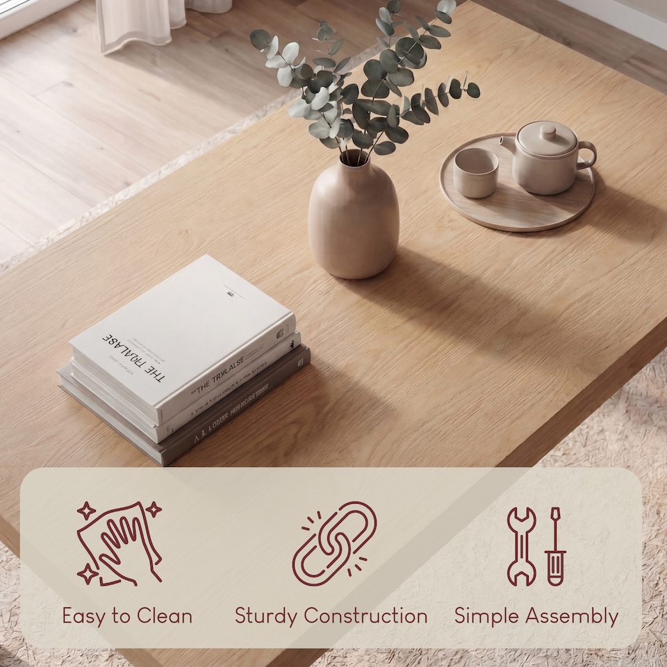 image 1 of Vida Designs Medina 4 Seater Family Dining Room Table - Oak