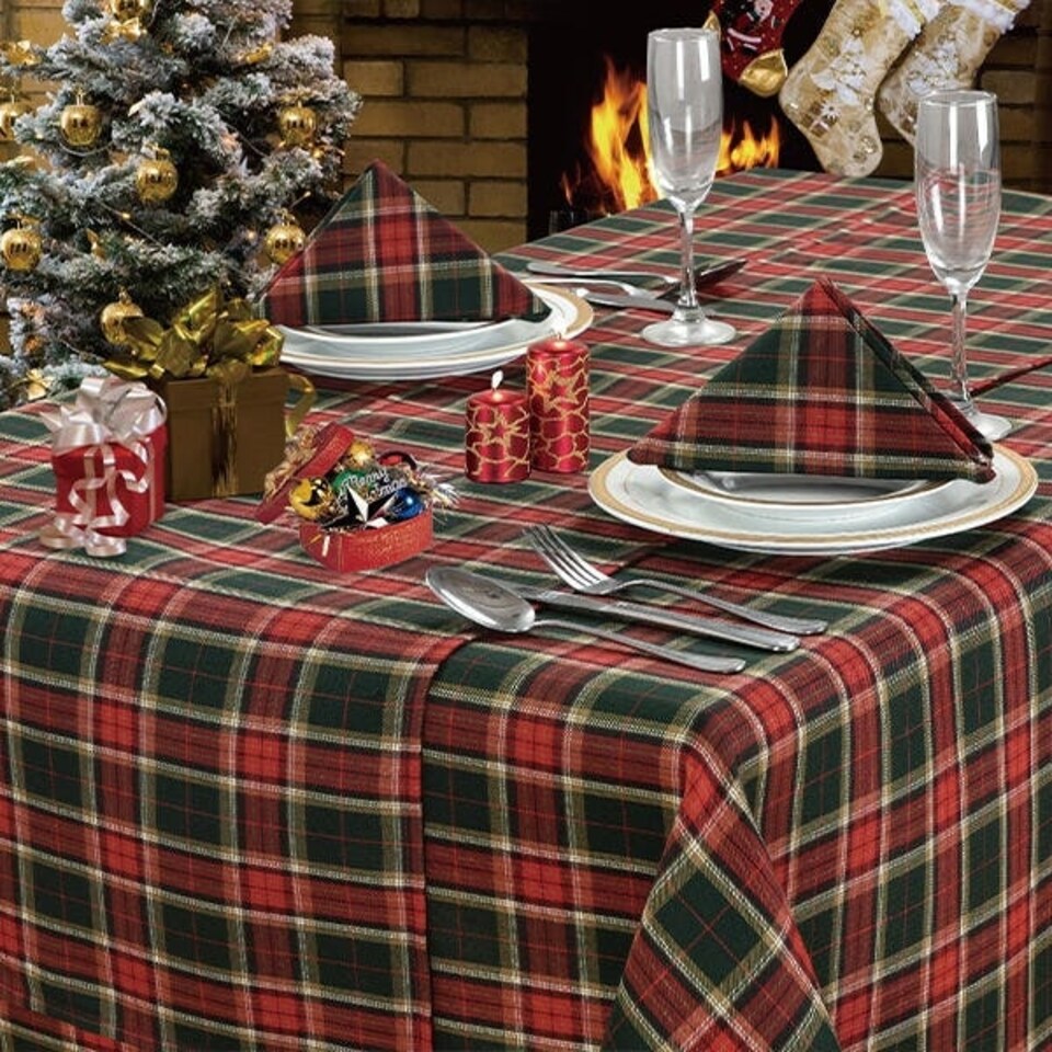 Le Chateau Tartan 178cm x 228cm Tablecloth